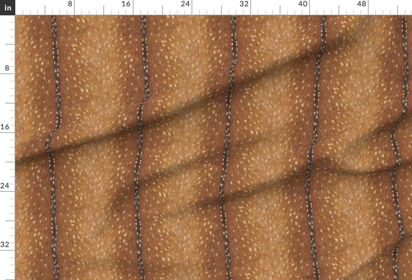 Spoonflower Fabric - Deer Hide Fawn Skin Doe Printed on Minky Fabric by The Yard - Sewing Baby Blankets Quilt Backing Plush