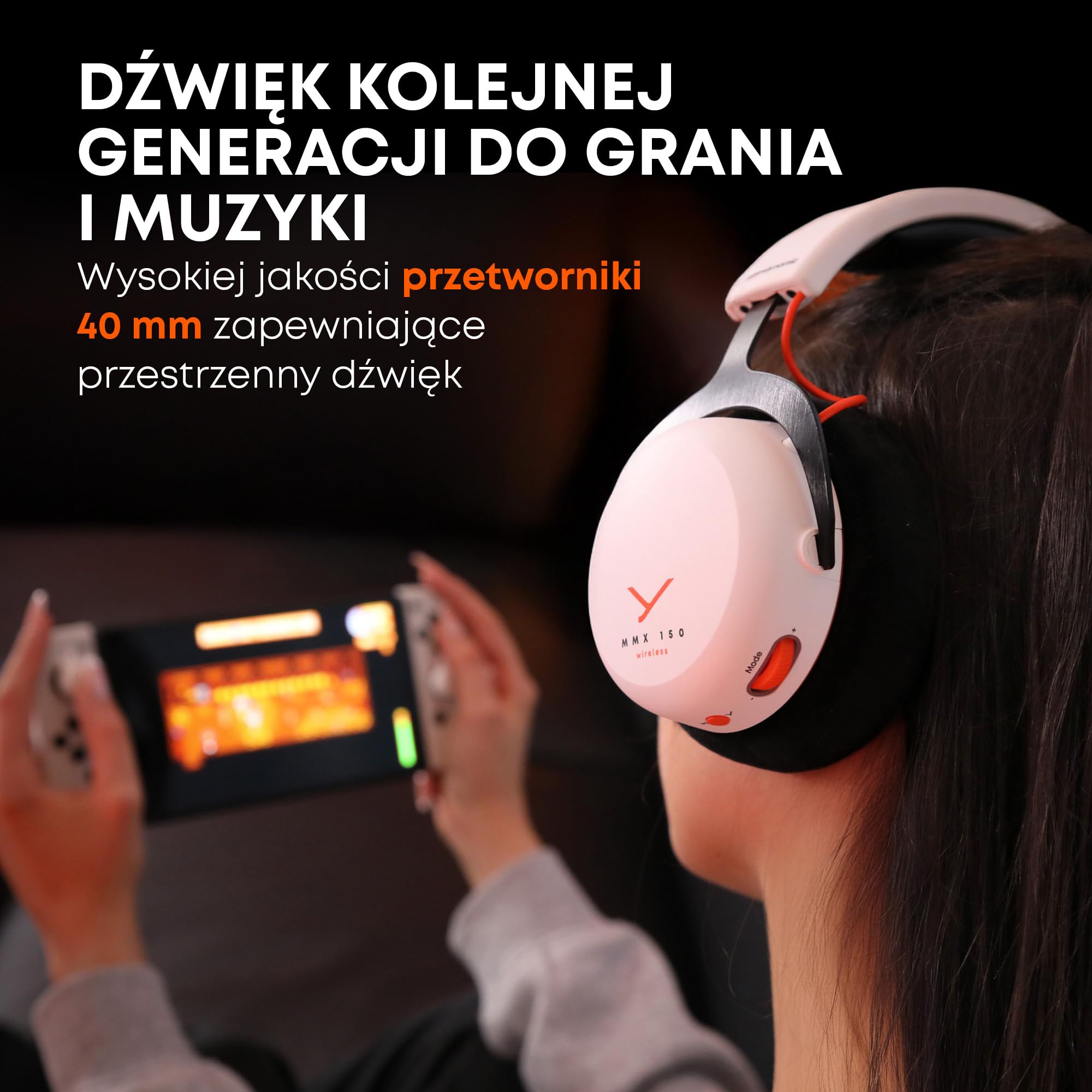 beyerdynamic MMX 150 Wireless – Bezprzewodowy zestaw słuchawkowy do gier z aplikacją do personalizacji dźwięku, welurowymi nausznikami i 50-godzinnym czasem pracy baterii w czarno