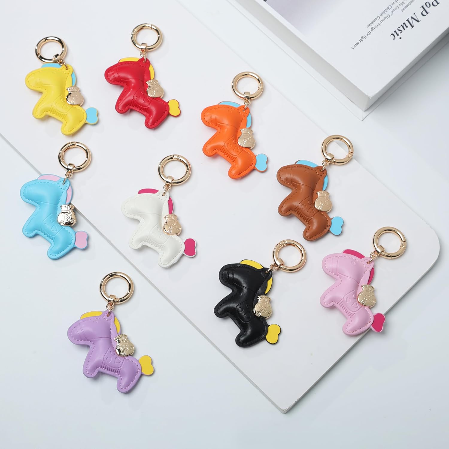 Handmade Leather Horse Bag Charm - Kawaii Animal Charm for Handbags, Purse Bag Accessories Horse Keychain & Gift Idea - Image 8