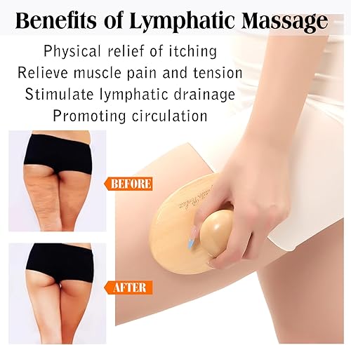 Miniatura 5 de Herramientas de masaje de terapia de madera, rodillo masajeador de celulitis, cepillo de cuerpo de madera, cepillo para fascia, moldeador de cuerpo,