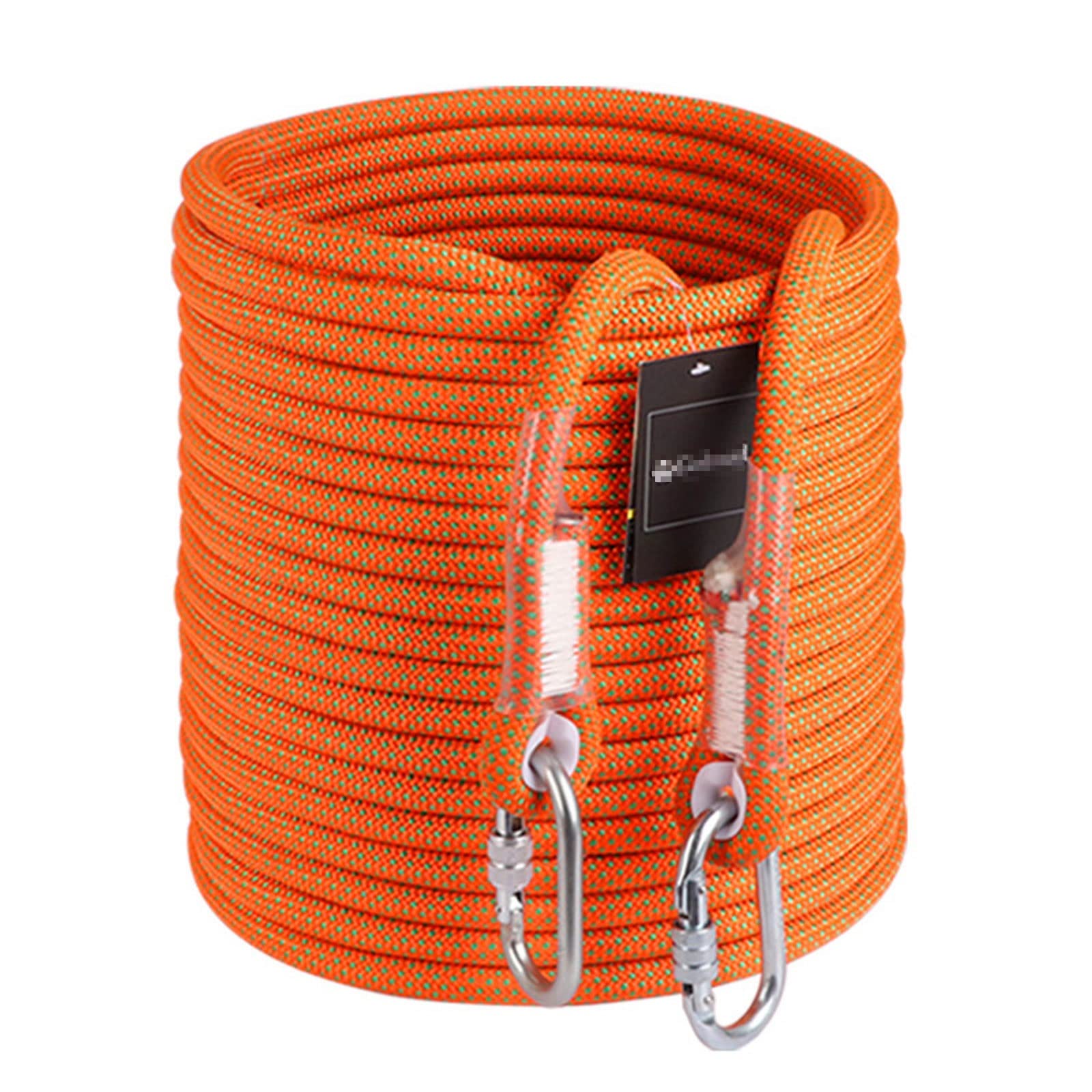 MJJLT Outdoor Climbing Rope 16M(32ft) 15M(49ft) 20M(64ft) 25M(82ft) 30M(96ft) 50M(160ft) 100M(328ft) Static Rock Climbing Rope for Escape Rope Ice Climbing Equipment Fire Rescue Parachute