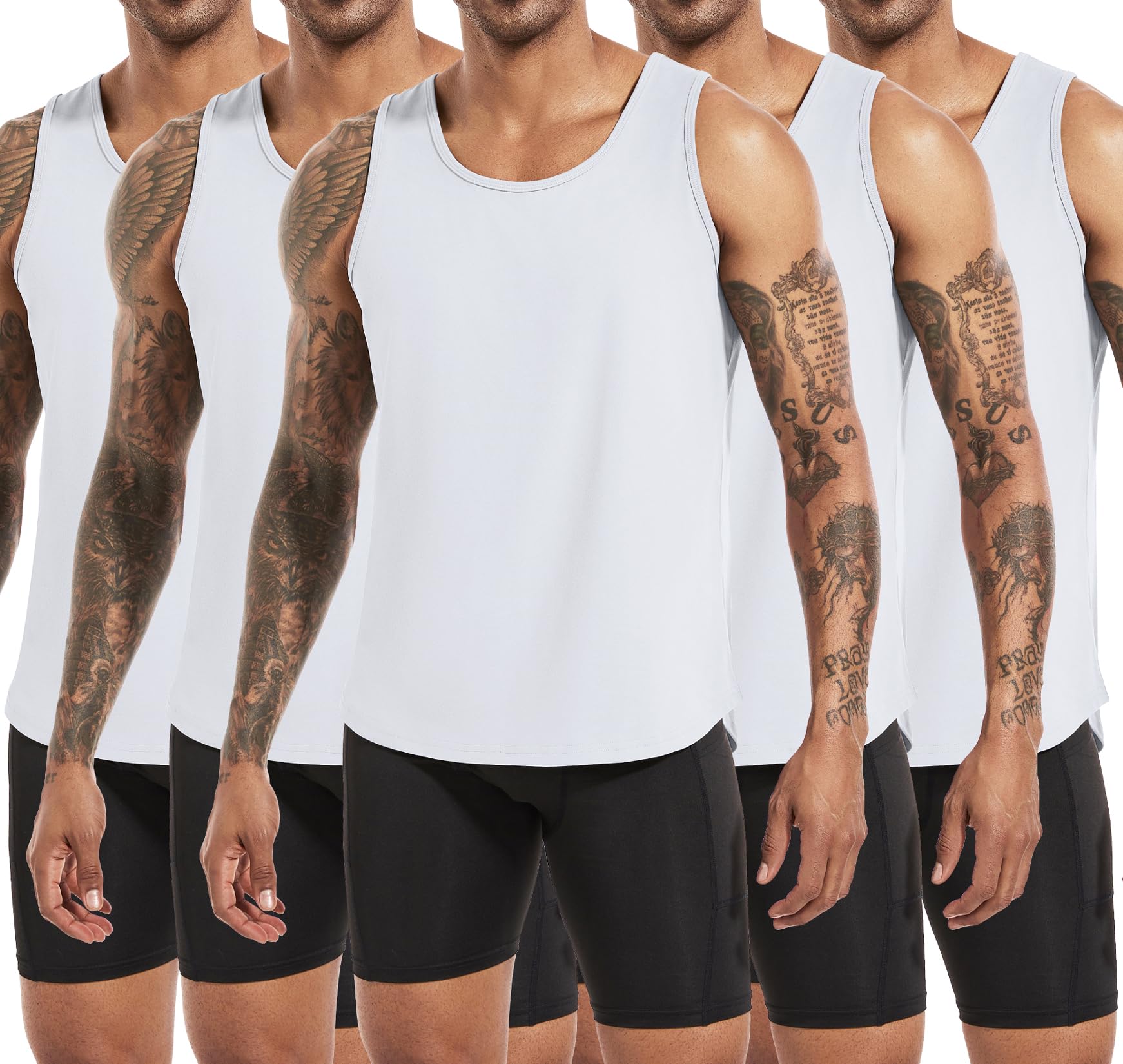 Boyzn Camiseta sin mangas de algodón para hombre, camiseta sin mangas para gimnasio, fitness, culturismo, para hombre