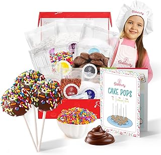 Cake Pop Sticks Kids Baking Kit | Cake Pop Kit for Kids | DIY Beginner Cake Pop Supplies, Premeasured Ingredients Cake Pop Maker | Cake Pops Decorating Kit – Kids Cake Pop Baking Kit