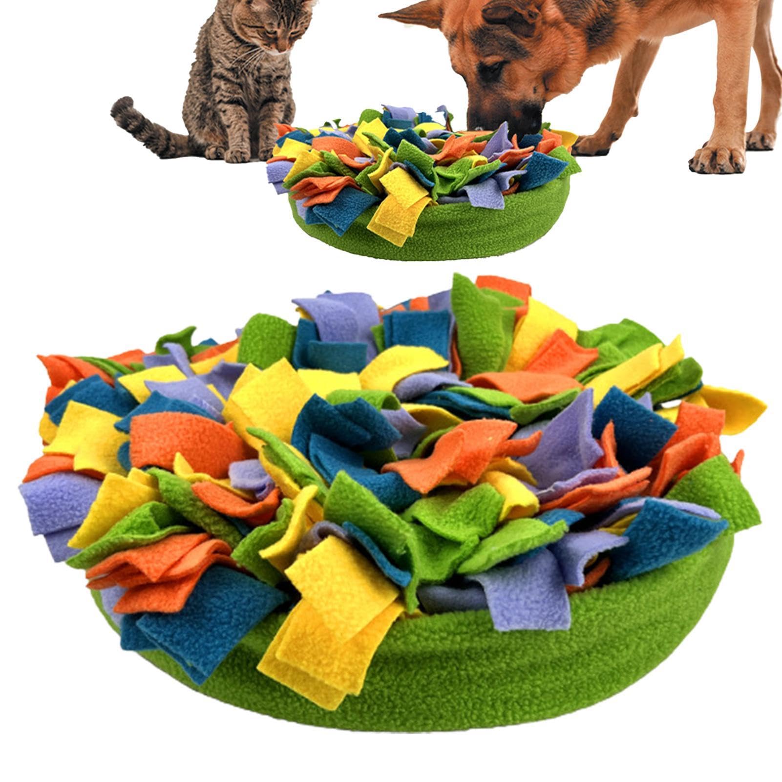 Dog Snuffle Mat,Interactive Sniff Mat - Indoor Foraging Mat, Pet Slow Feeding Mat, Puppy Cat Puzzle Toys for Smell Training
