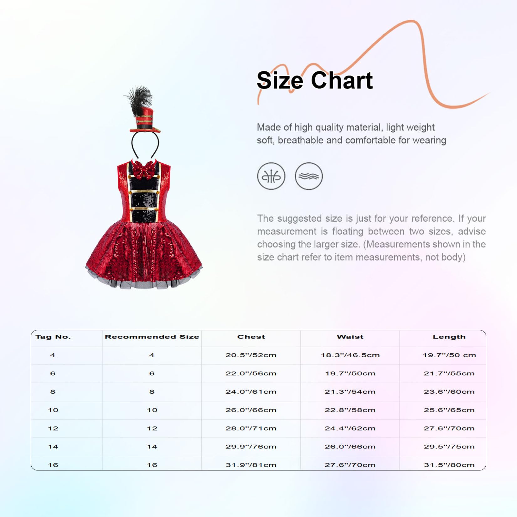 Vestido de circo para niña, uniforme con diadema, vestido de baile, vestido de Navidad, Halloween, carnaval, espectáculo, disfraz de danza