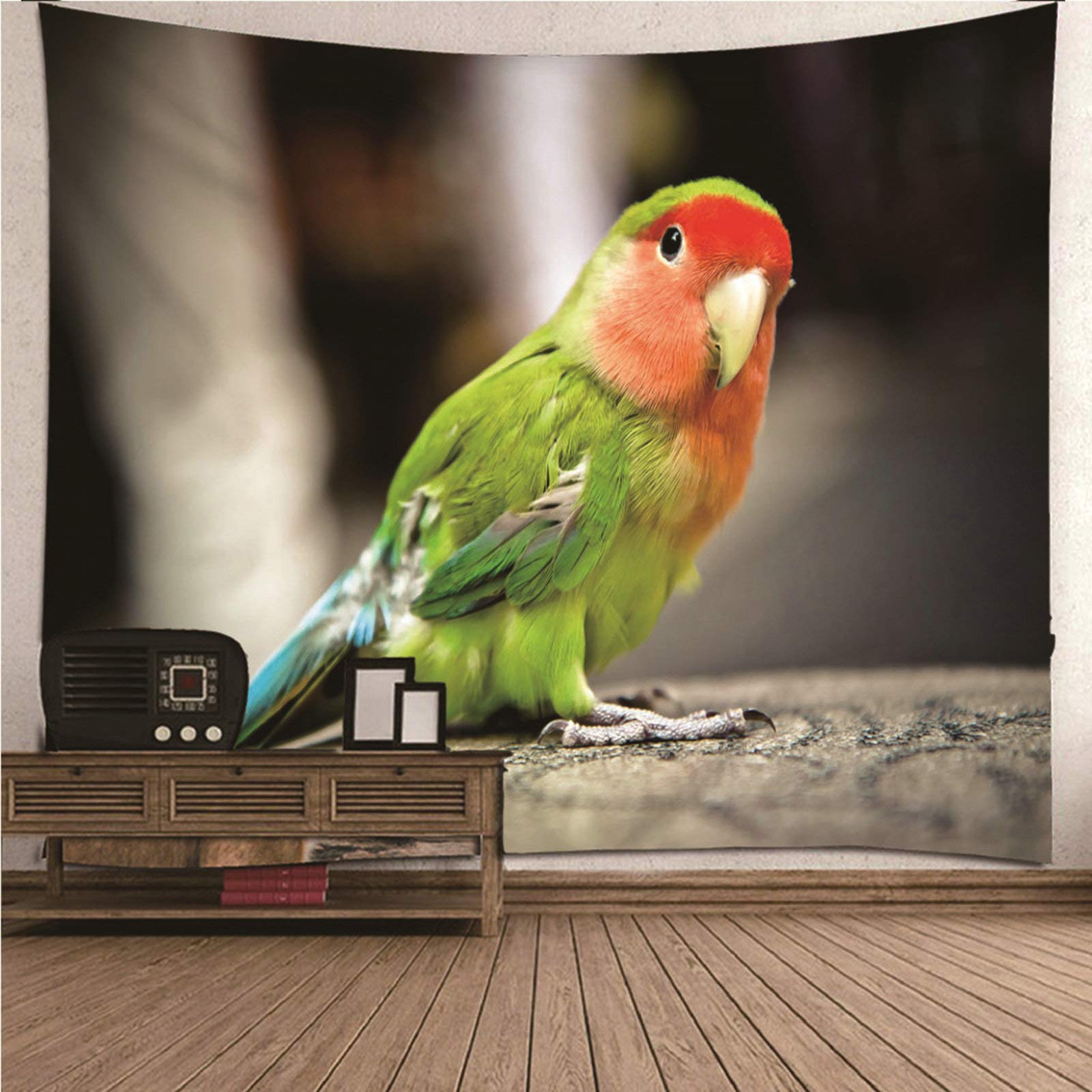 Tapiz de pared decorativo verde de 150x150 cm para renovar el salón moderno