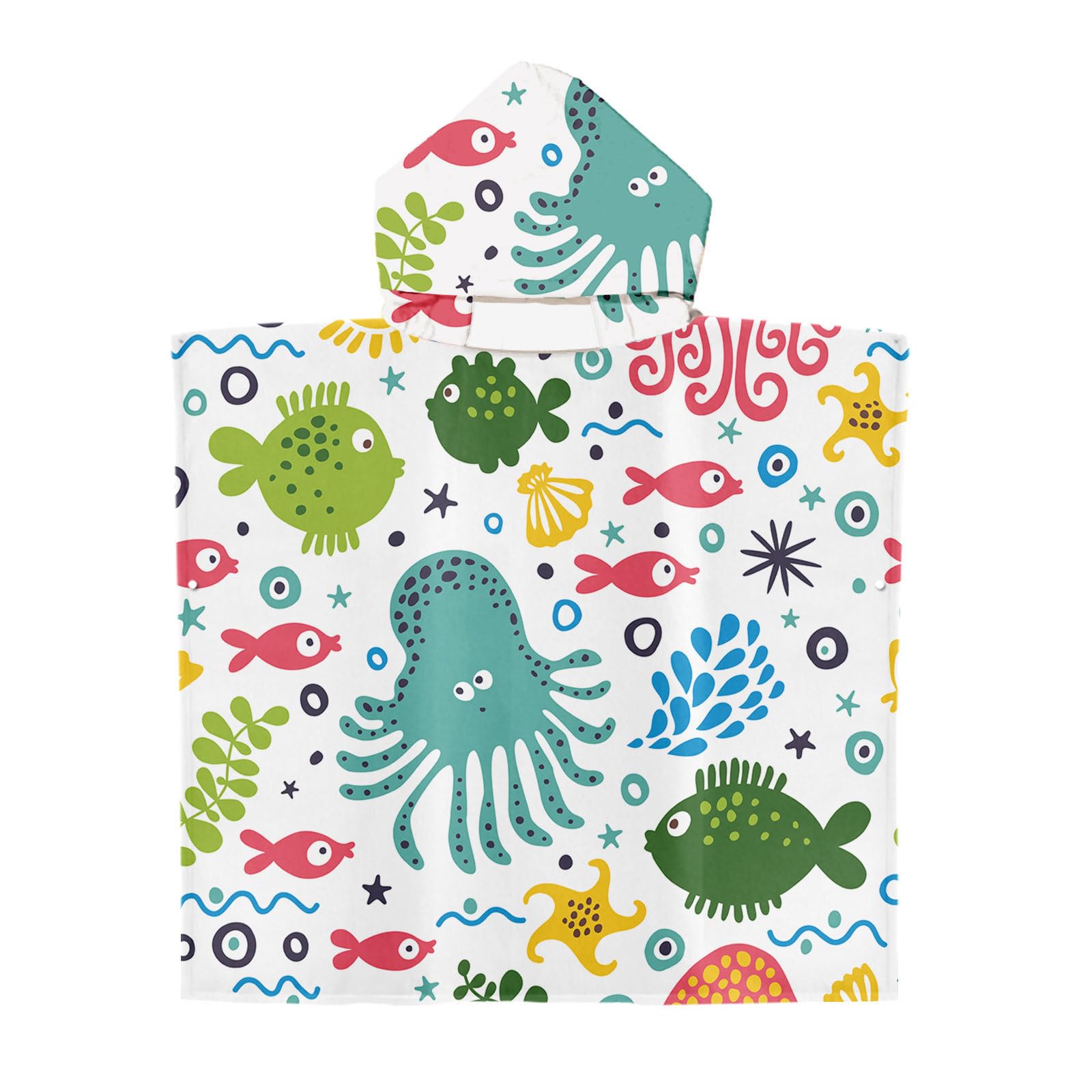 Poncho Asciugamano Per Bambini - Ideale Per Spiaggia, Piscina E Bagno - Foto 3