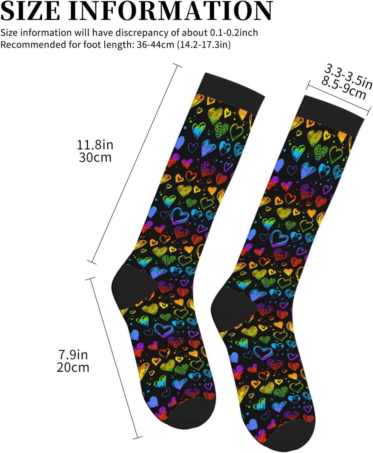 Compression Socks For Women & Men Circulation 15-20 Mmhg Knee High Best Support For Travel Running Athletic - Image 8
