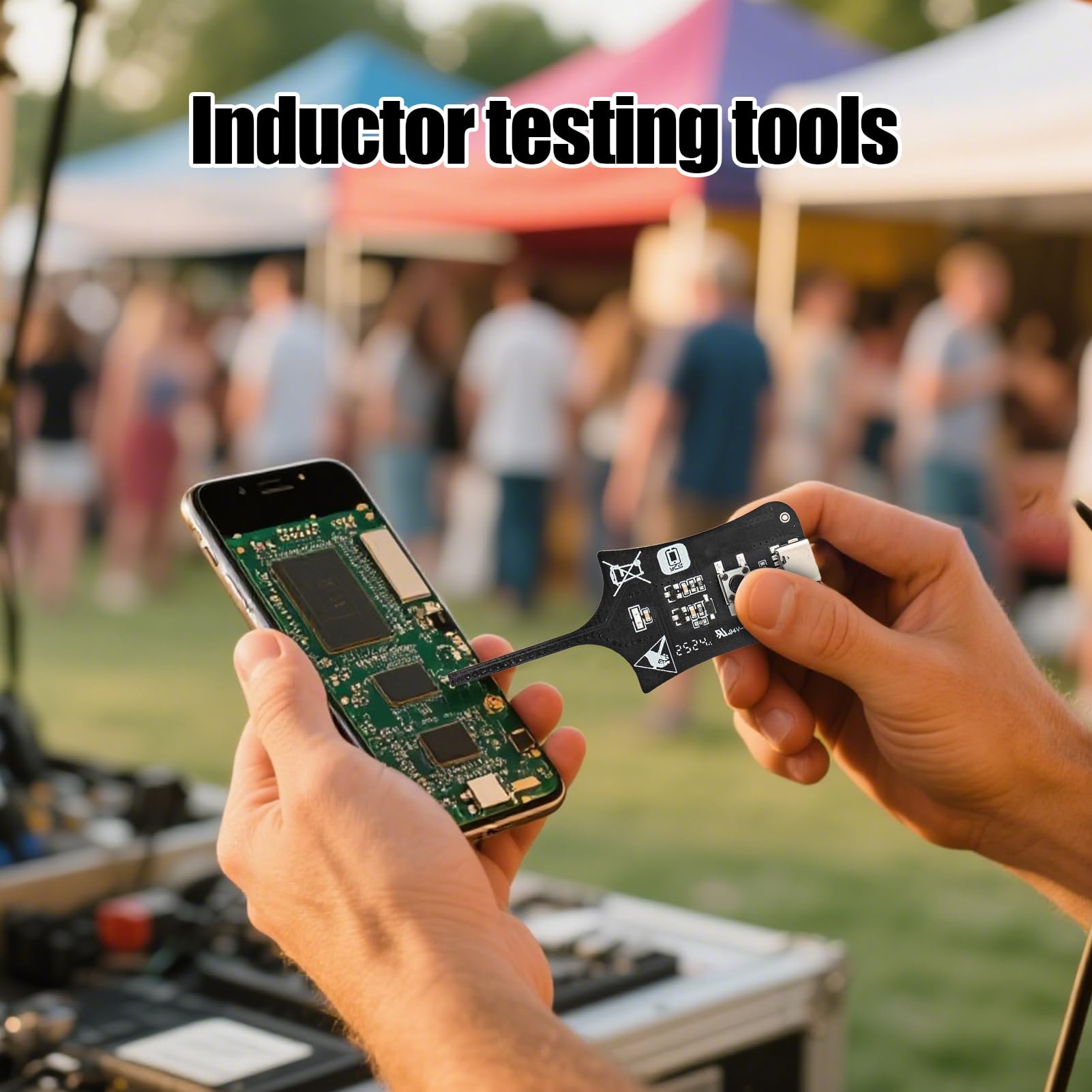 Tester Per Circuiti Elettronici, Tester Induttanza per Schede Madri, Rilevatore di Precisione, Dispositivo Diagnostico per Riparazione Telefoni di Principianti e Professionisti