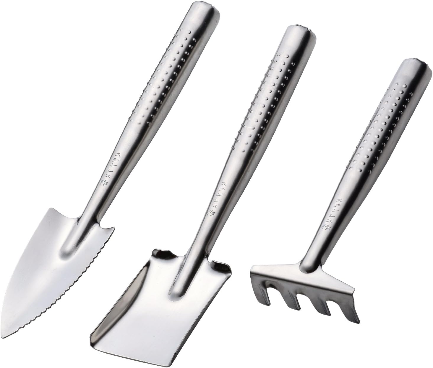 3 Piece Stainless Steel Garden Tools Set Mini Tools Gardening Kit.