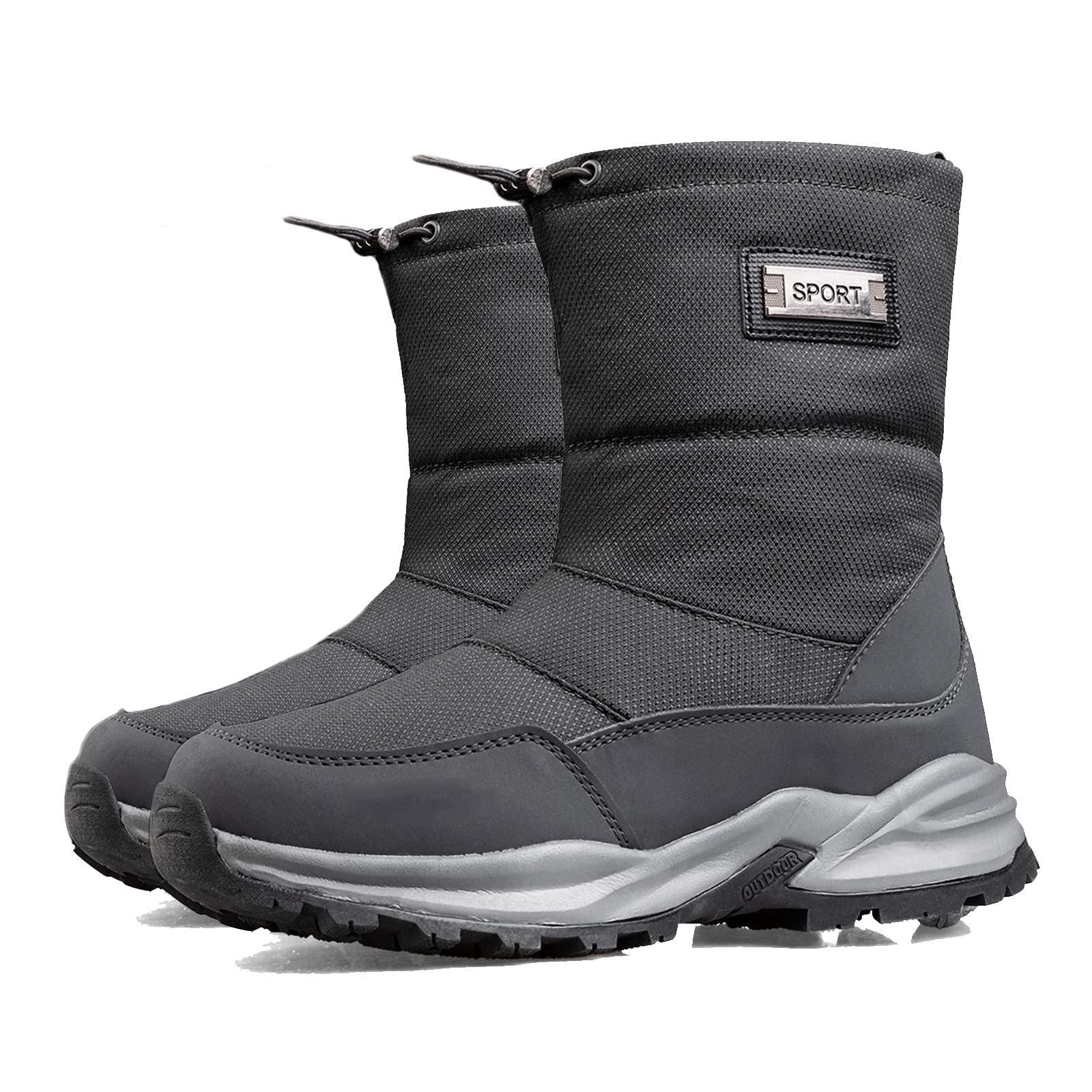 Stivali da Neve Uomo Donna Stivali da Trekking Impermeabili Stivali Invernali Foderati Caldi Stivaletti da Trekking Antiscivolo Stivali Alti giornalieri per Lo Sci Invernale