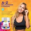 A-Z Multivitamin and Minerals Tablets, Vitamins for Men's and Women's, 23 High Strength Vitamins and Minerals Including Iron, Zinc Vitamin C and More (90)