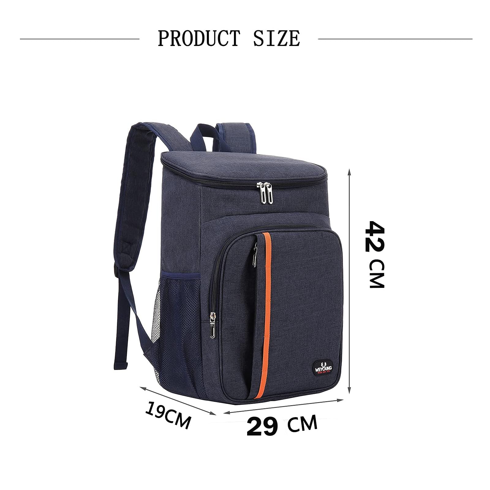 Zaino termico per frigorifero, a prova di perdite, impermeabile, grande borsa termica isolata per uomini, donne, campeggio, eventi sportivi, spiaggia, barbecue, escursionismo, picnic