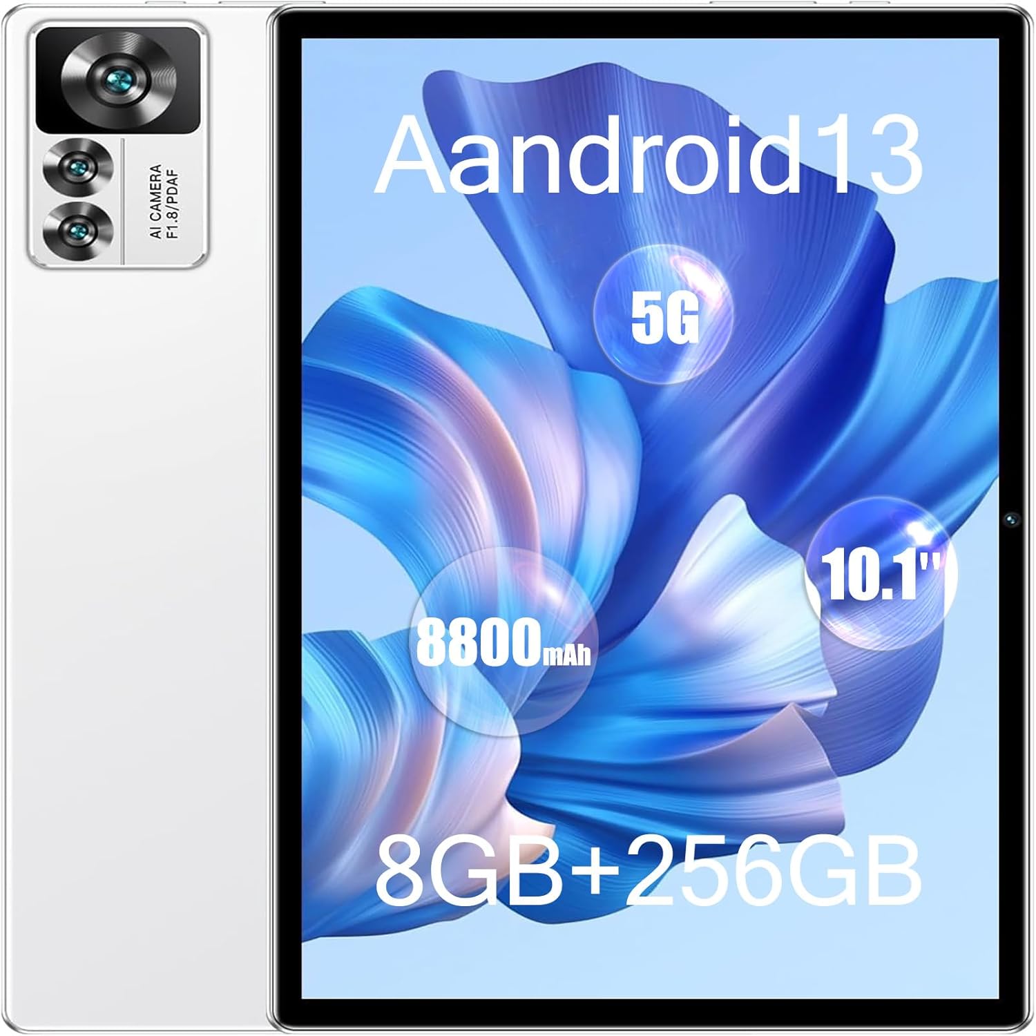 Tablet 12S PRO, 8GB RAM+256GB,Tela Imersiva de 10.1',Câmera frontal de ...