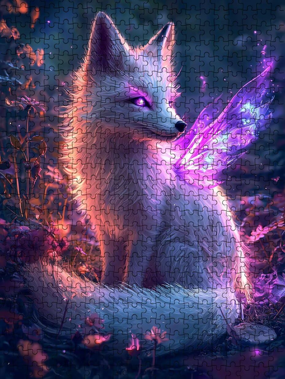 Der WeißE Fuchs Puzzle 6000 Teile, Klassische Puzzles, Geschicklichkeitsspiel Puzzle für Erwachsene, Puzzlespiele für Die Ganze Familie, Mit Schöner Verpackung, Dekoration Puzzles DX0YL3-687