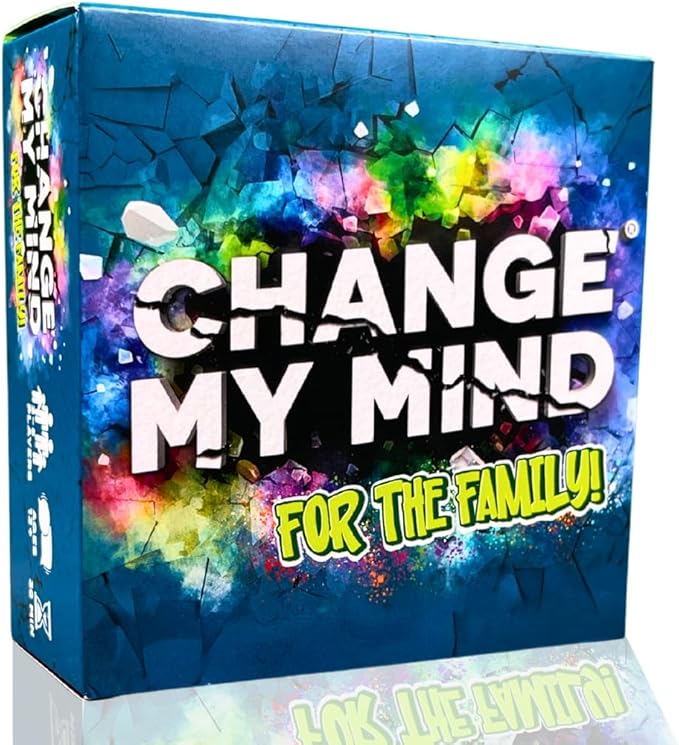 Change My Mind: for The Family – Standalone Family Friendly Edition - Hilarious Debate & Rank Game for Adults & Families, Perfect for Parties, Family Game Nights, & Holidays. Ages 13+, 3-5+ Players