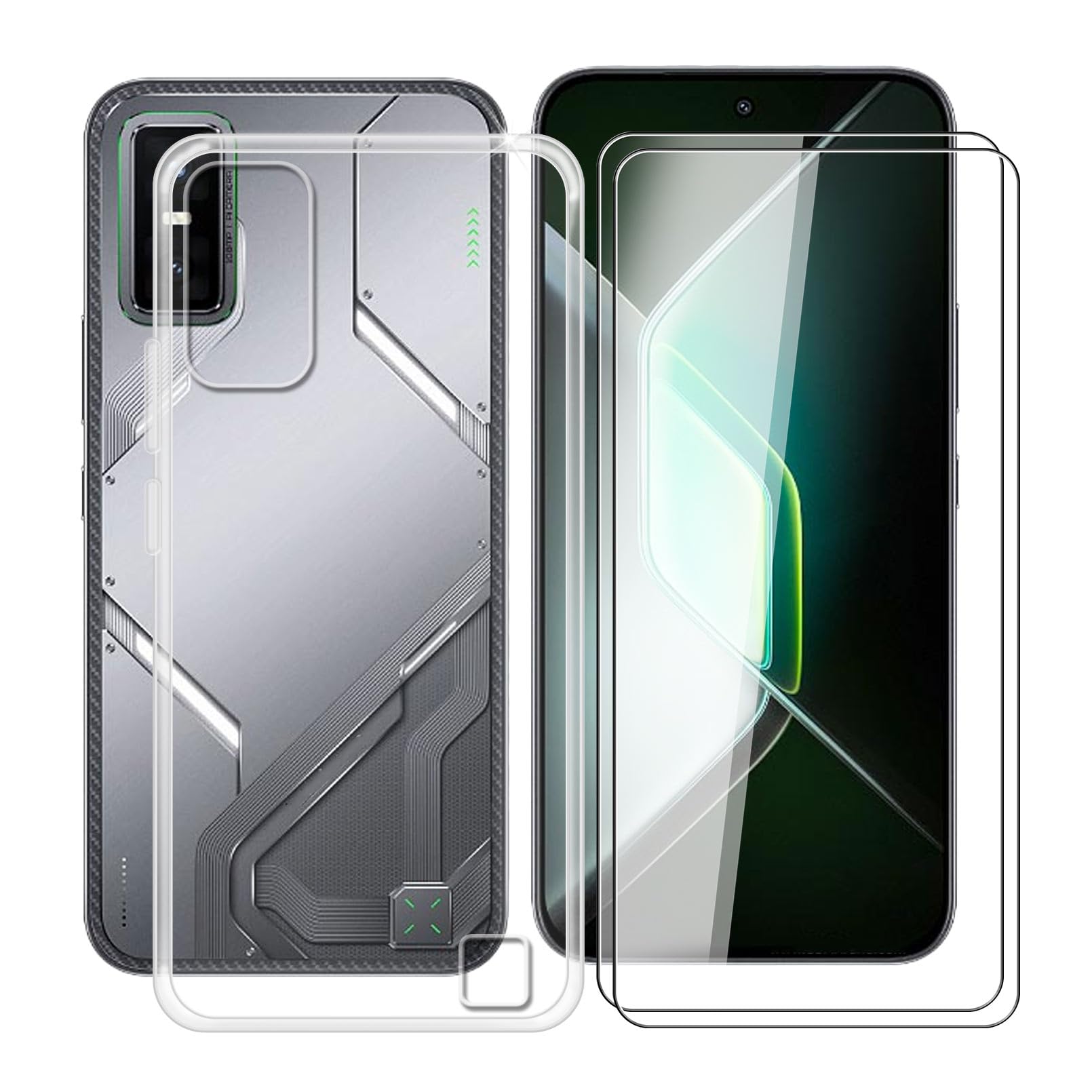 自*隊様 Infinix GT30pro 透明スマホケース付き Amazon.com: HGJTFANY for Infinix GT 30 Pro Case with 2 x Tempered