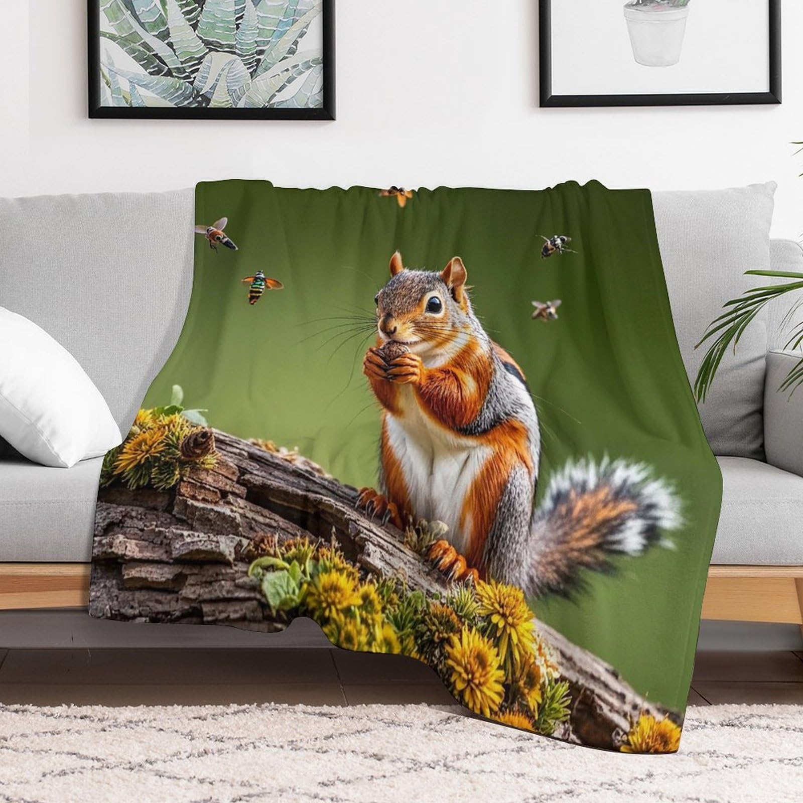 Couverture micro polaire rafraîchissante et chaude pour canapé
