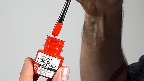 Miniatura 4 de Mont Marte  Juego de pintura de tela  8 piezas x 20 ml  Pinturas textiles permanentes de colores  ideal para ropa, bolsas y todos los tejidos