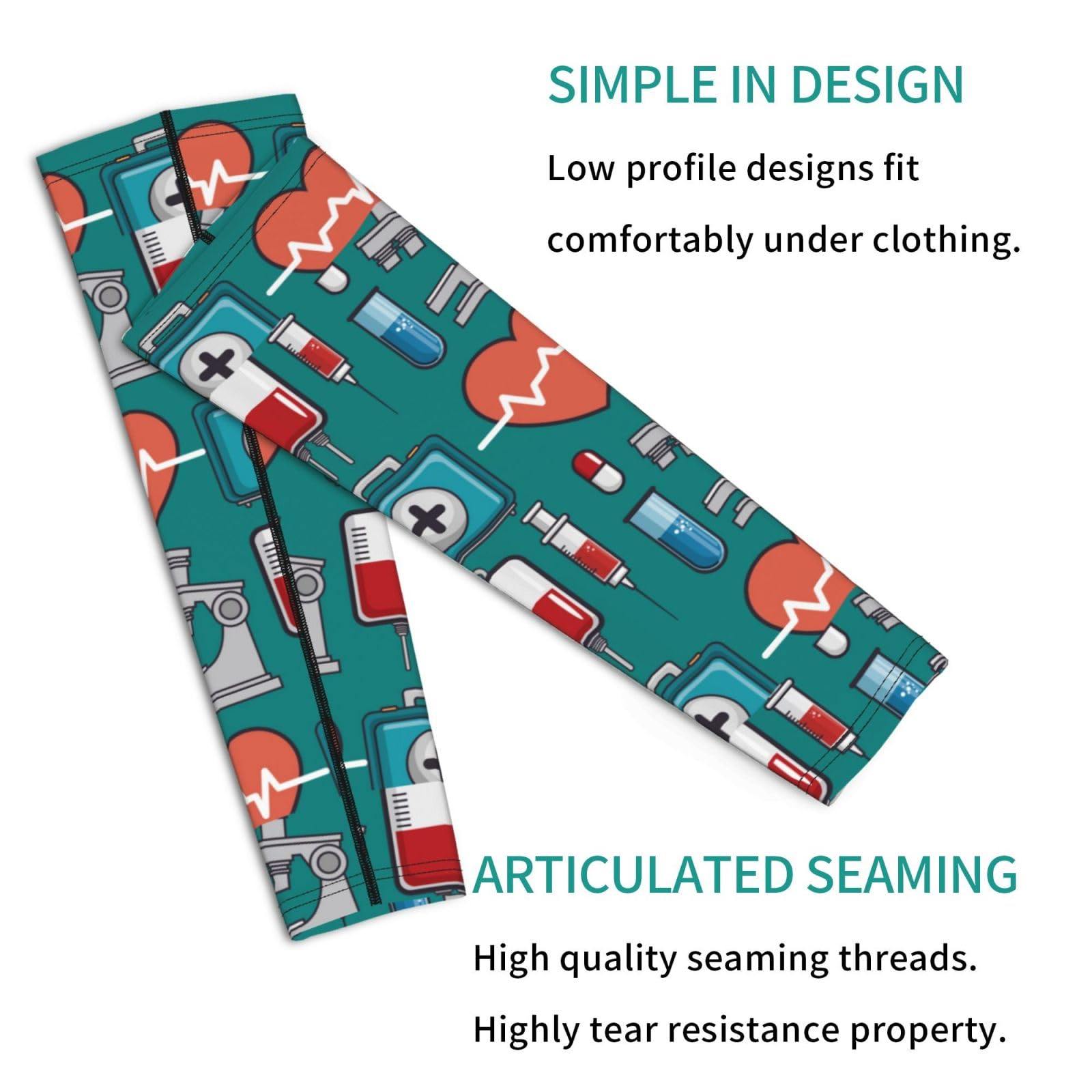 Salelf Medical Elements Arm Sleeves Cooling UV Sun Protection Sports Compression Sleeves for Men Women Golf Basketball Arm Sleeves