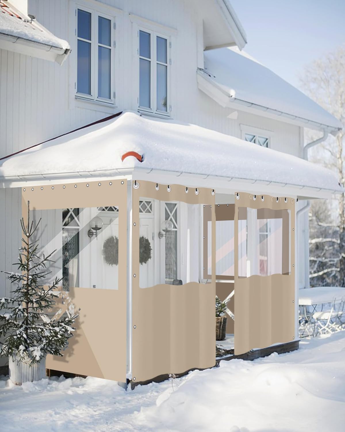 Amazon.com: FoundGo 8 * 10ft Heavy Duty Gazebo Curtain Replacement with ...