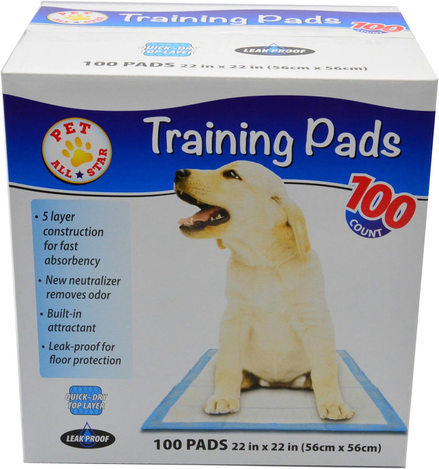 Training Pads 22x22 100 Count