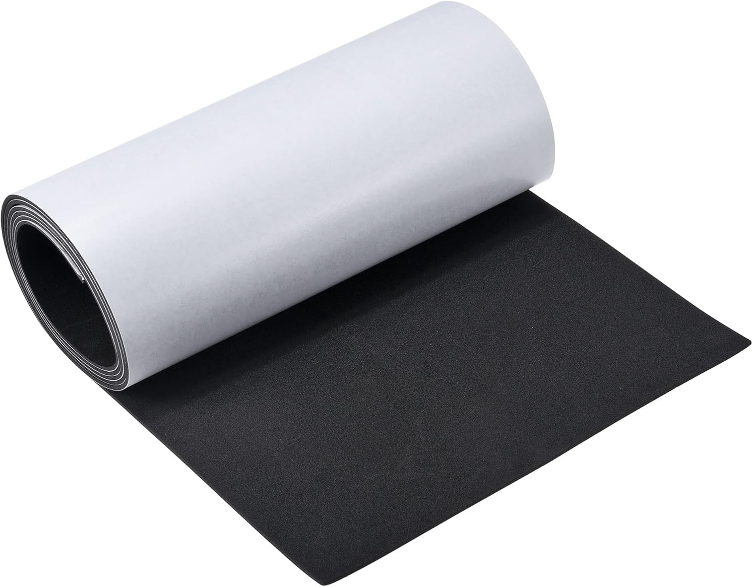 MECCANIXITY EVA Foam Sheets Black Self Adhesive Back 6.56ft x 11.8 Inch 2mm Thickness