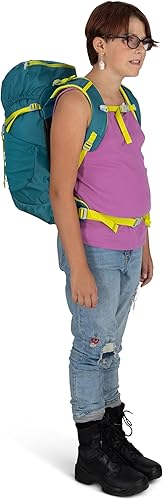 Miniatura 10 de Osprey Jet 28L Mochila de senderismo para niños, toldo verde, Dosel verde, 6L US