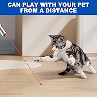 Vista 7 de Laser Pointer, Cat Toys for Indoor Cats, Kitten Dog Laser Pen Toy, Red Dot LED Light Pointer Interactive Toys for Indoor Cats Dogs, USB Charging, 5
