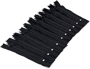 Amazon.com: YZSIFRM Bulk Nylon Zippers for Sewing: 10 Pcs 7 inch Purses ...