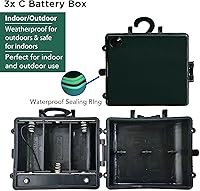 Vista 3 de Brite Star Little Lite - Guirnalda de pino iluminada LED de 35 Lt y 18 pies, funciona con pilas, color blanco cálido