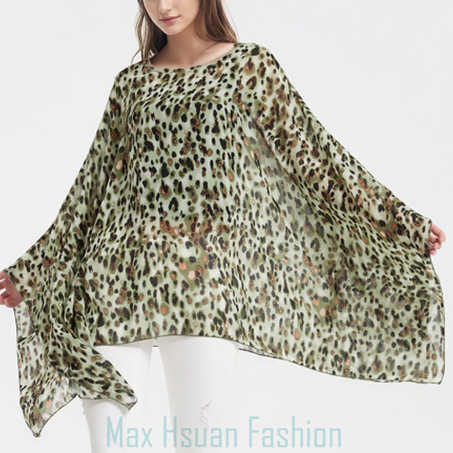 Max Hsuan Women’s Solid Sequin Fringe Tassel Tunic Blouse Caftan Plus Size Loose Long Pullover Sweater Tunics - Image 3