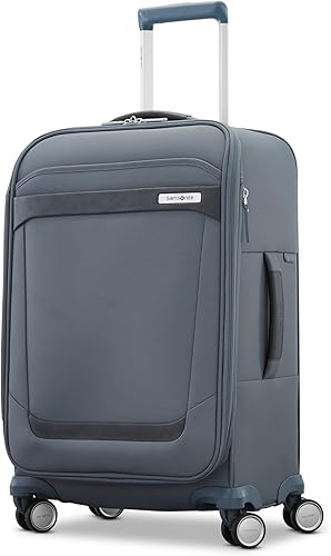 Samsonite Elevation Plus 22-Inch Carry-On - Expandable Softside Spinner Luggage - Slate