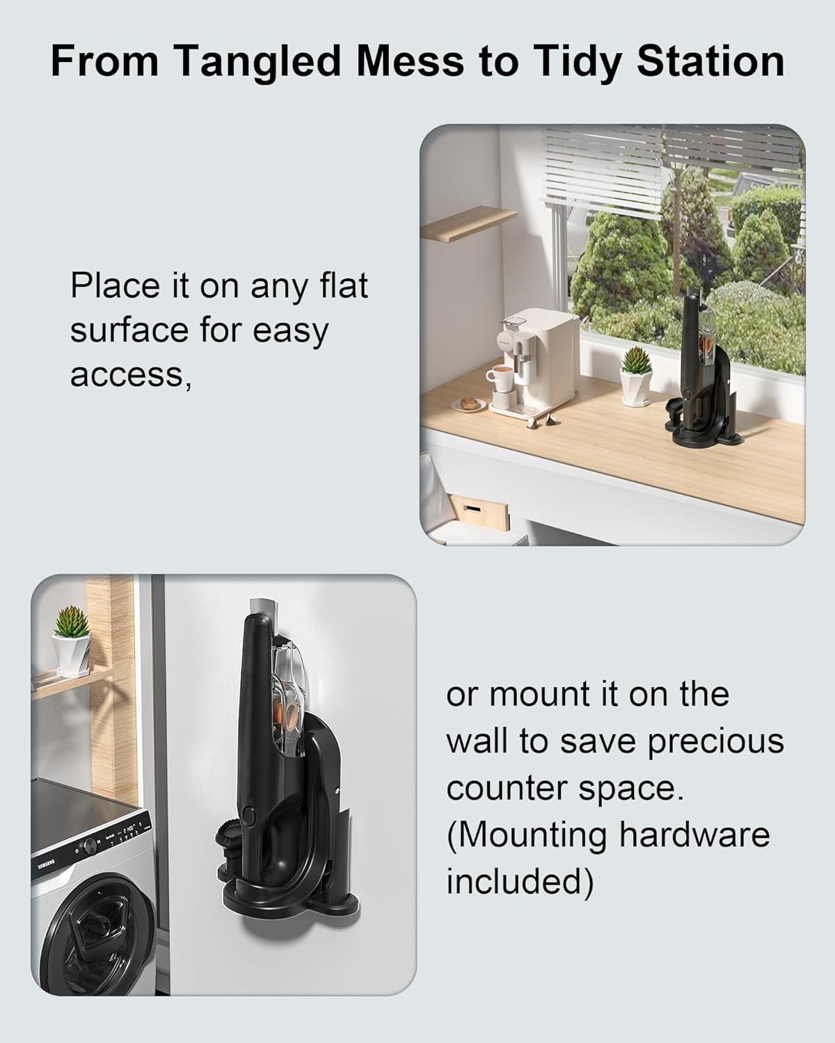 VHBW for Shark Parts Charging Dock for Handheld Vacuums – Compatible with CH900WM, CH901, CH950, CH951, CH951C – Charging & Storage Dock for Shark Ultracyclone Vacuum Accessories