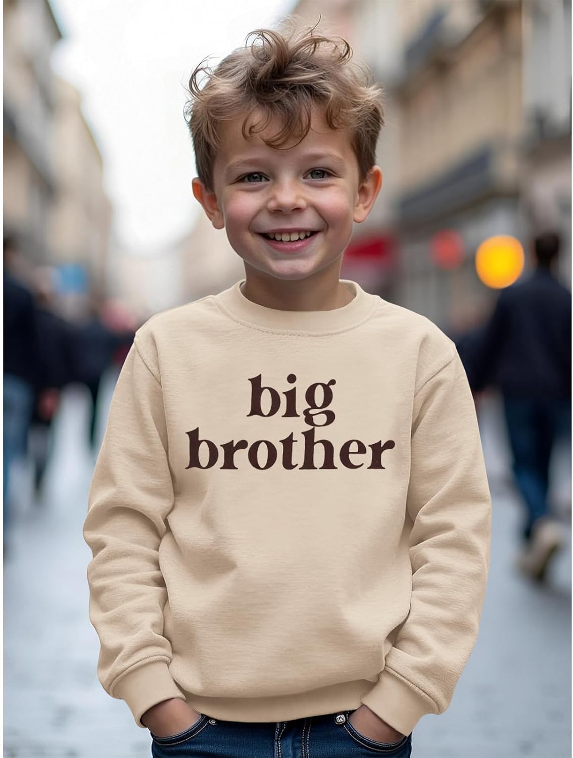Ritatte Big Brother Sweatshirt for Toddler Promoted to Big Brother Crewneck Pullover Baby Boys Announcement Long Sleeve Shirt - Image 6