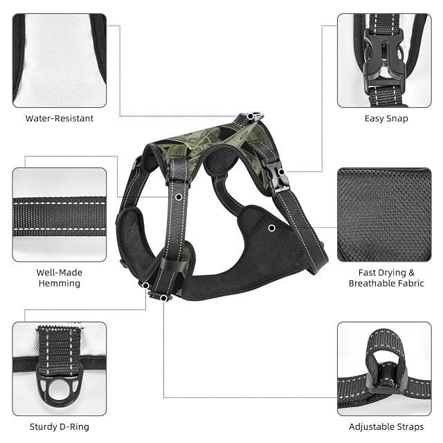Foto 6 de 8 de Arnés para Perros antitirones con Clip Frontal, Resistente