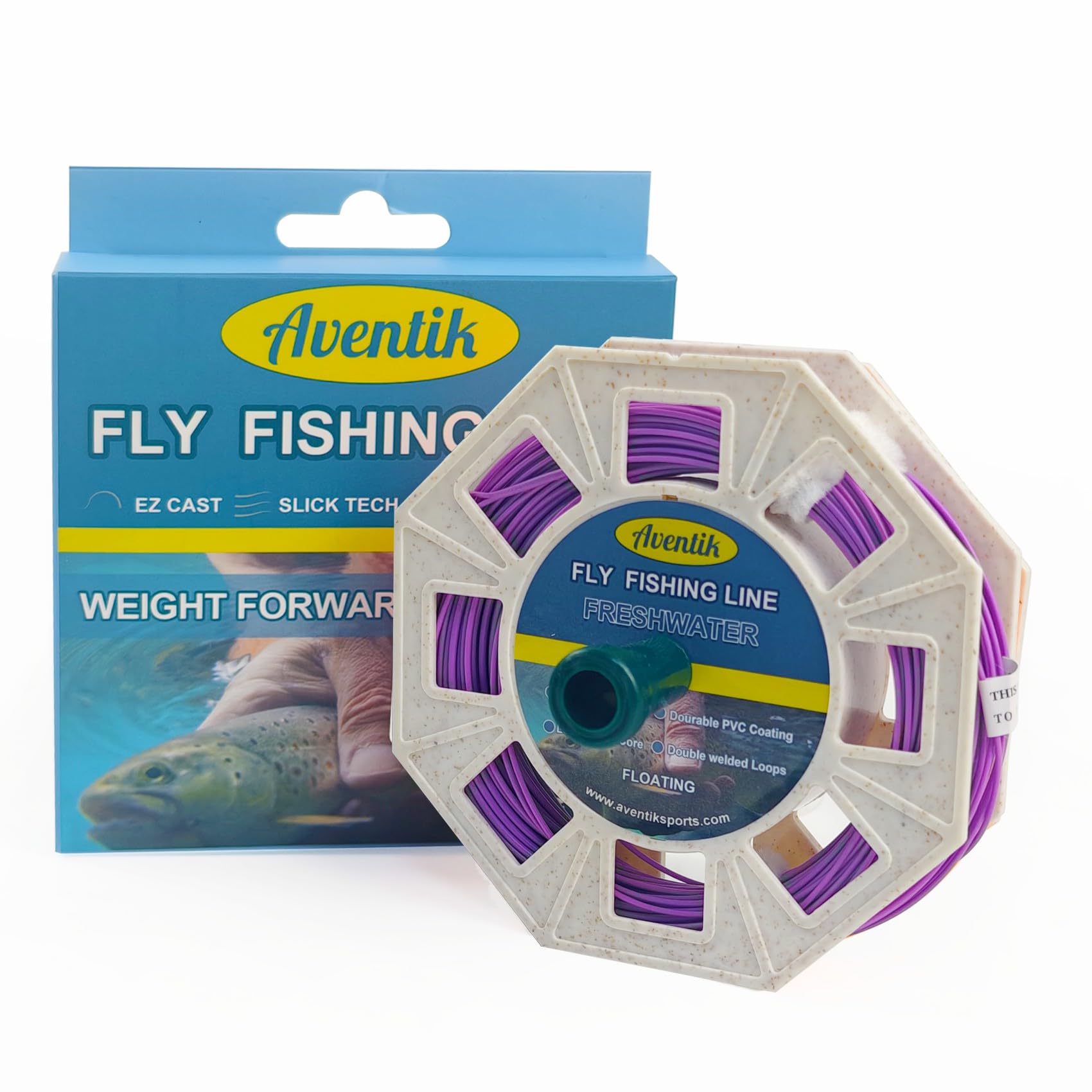 Aventik ProWeight WF Floating Fly Line Low Stretch Design Easy Fast Casting and Smooth Freshwater Fly Fishing Line