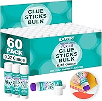 Vista 10 de Barras de pegamento púrpura para niños, pegamento a granel para el aula, 12 unidades, 0.32 onzas para todo propósito, lavable para niños, escuela