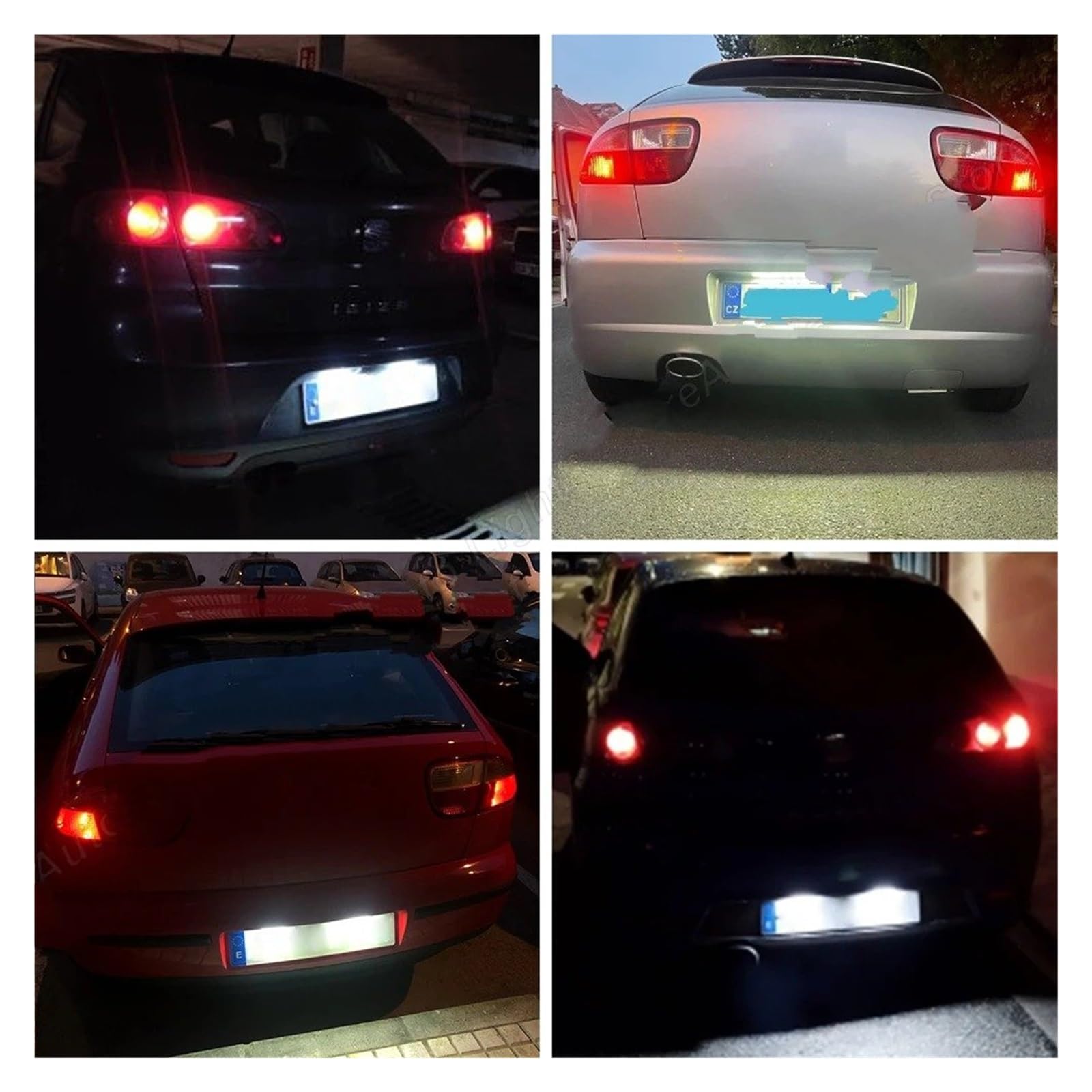 Luces Matrícula Coche Para Seat Para LeónPara Matrícula Para Faro Para Ibiza 6L Para Altea Para Arosa 5P Lámparas De 2 Piezas Luz