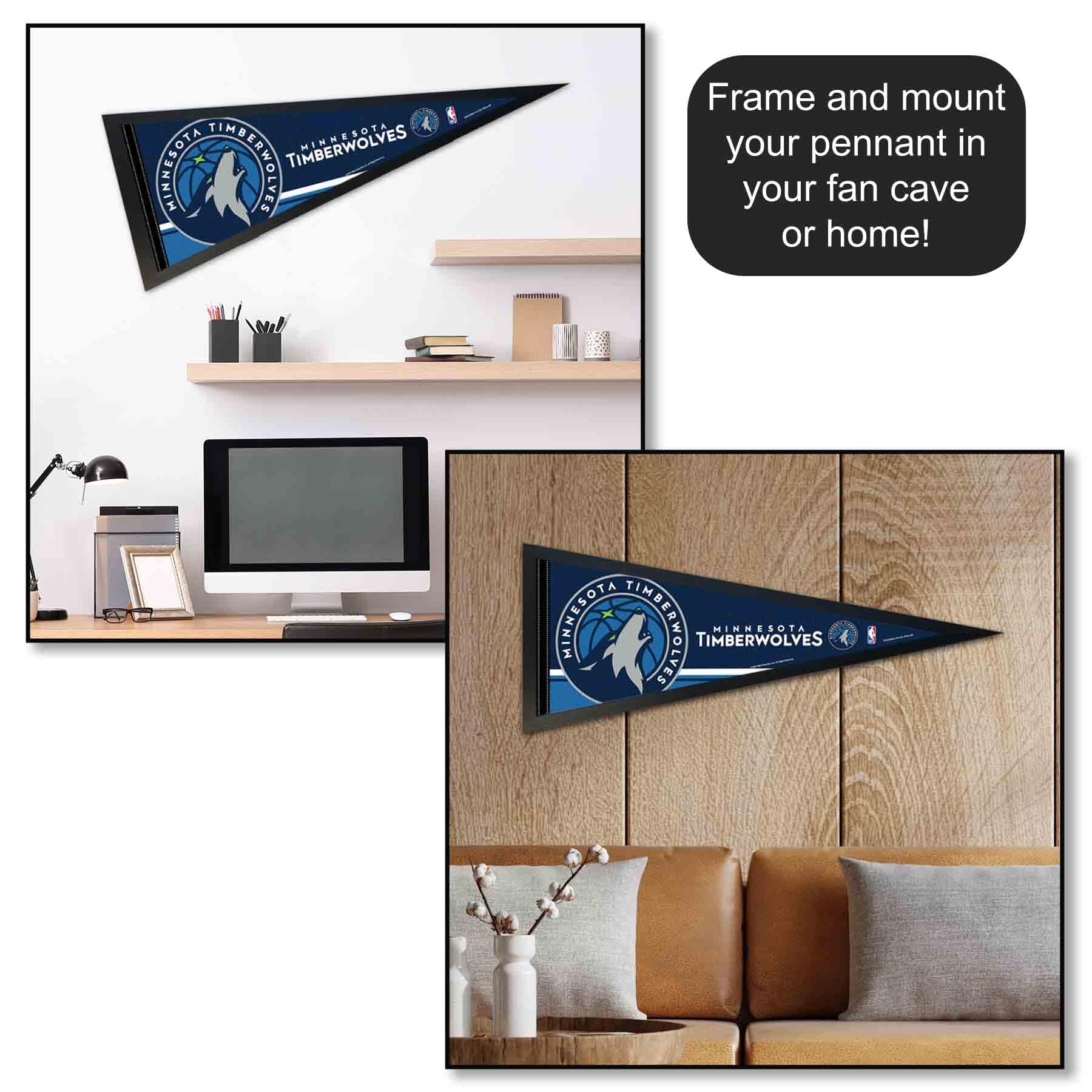 WinCraft Minnesota Timberwolves Pennant Full Size 12" X 30"