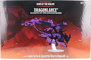 Dungeons & Dragons D & D Icons of The Realms: Volwassen Topaz Dragon - Pre-Painted Miniaturen, Doorschijnend, RPG Figuur, voor Display & Tafelblad Gebruik, Rollenspel