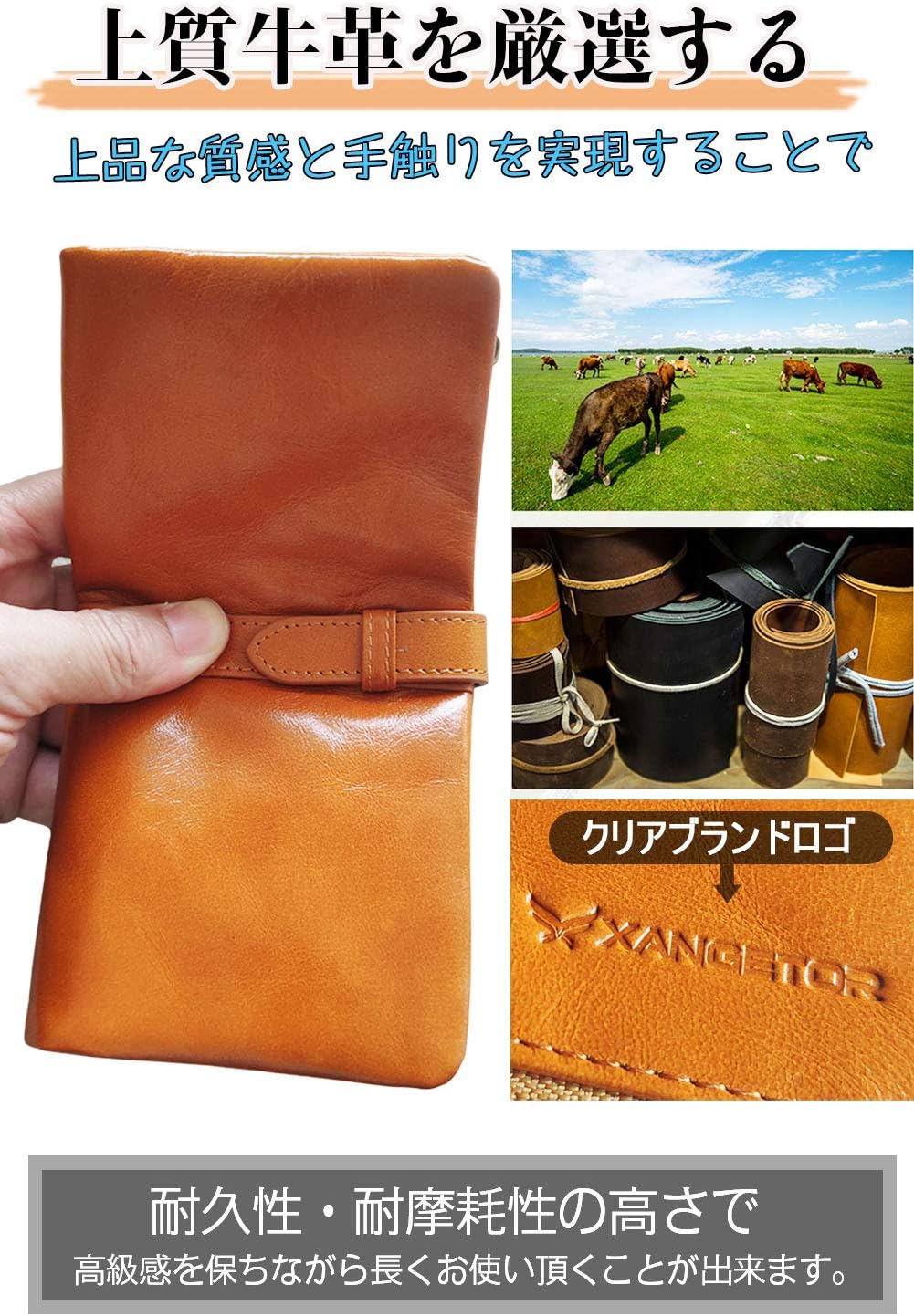 レディース二つ折り長財布 二つ折り長財布 カービングレザー メンズ財布 レディース財布 長財布