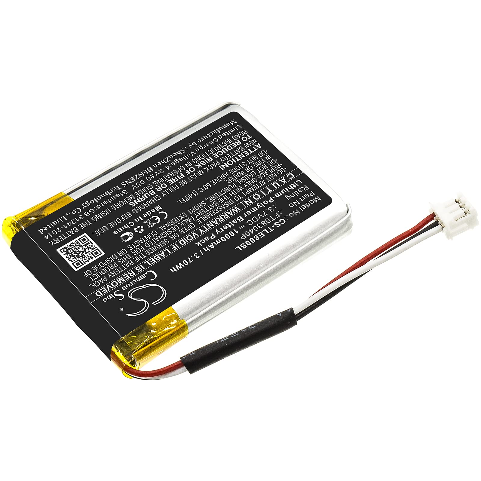 BCXY Battery Replacement for Turtle x FT083040P