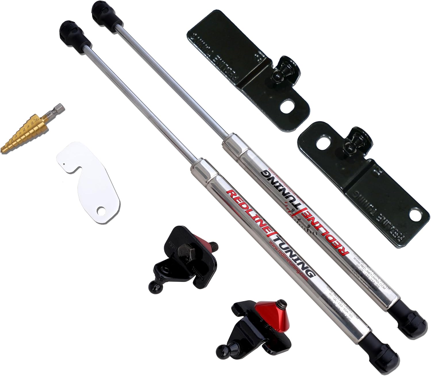 Redline Tuning 21-11035-03 Hood Quicklift Elite (Bolt-in) System Compatible with Ford Mustang 2015-2023 (Stainless Steel Struts)