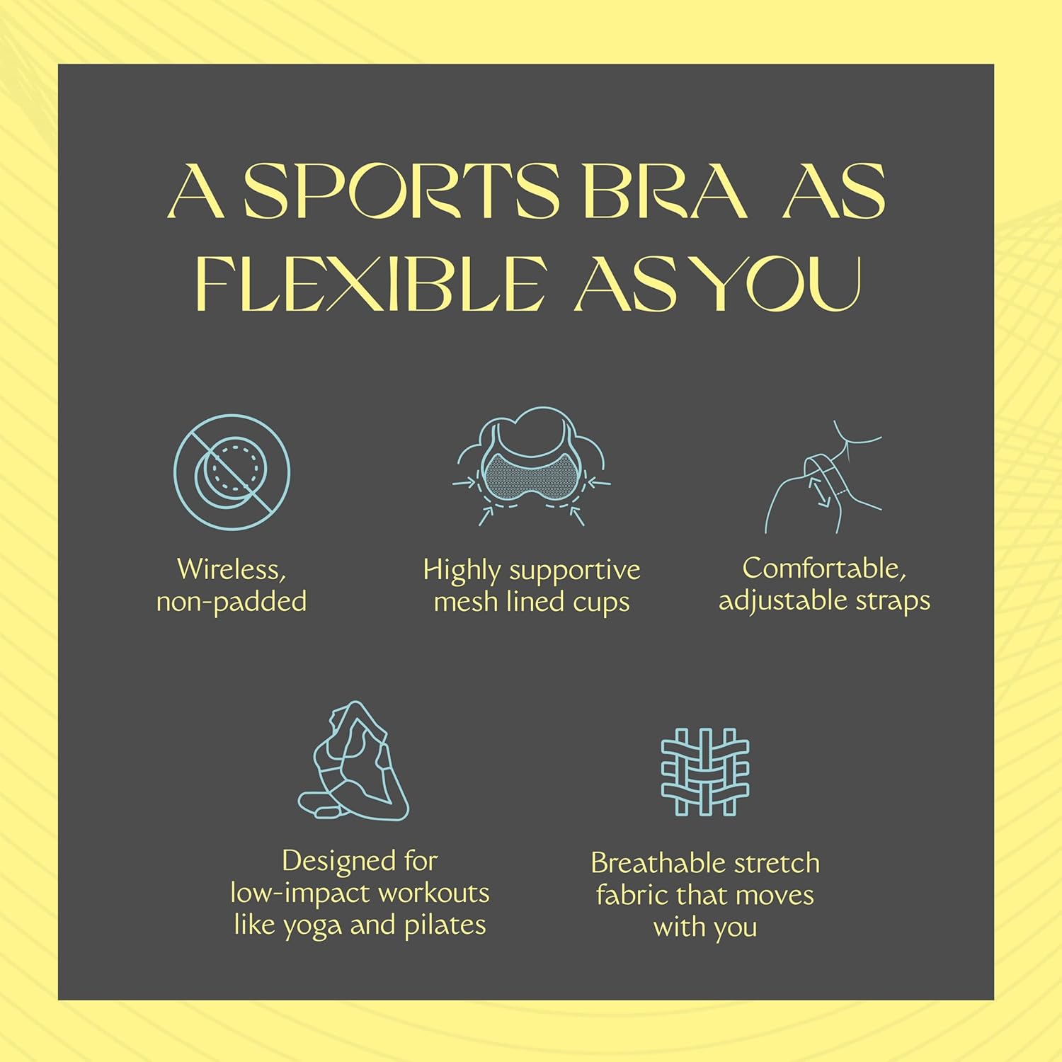 Triumph Triaction Wellness N Sports Bra - Non-Padded - Sports Bra for Women - for Low Impact Workouts - Cup Sizes B-DDD