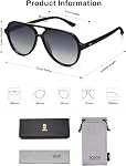 SOJOS Lunettes de soleil classiques pour femmes hommes, Aviateurs rétro tendance SJ2201