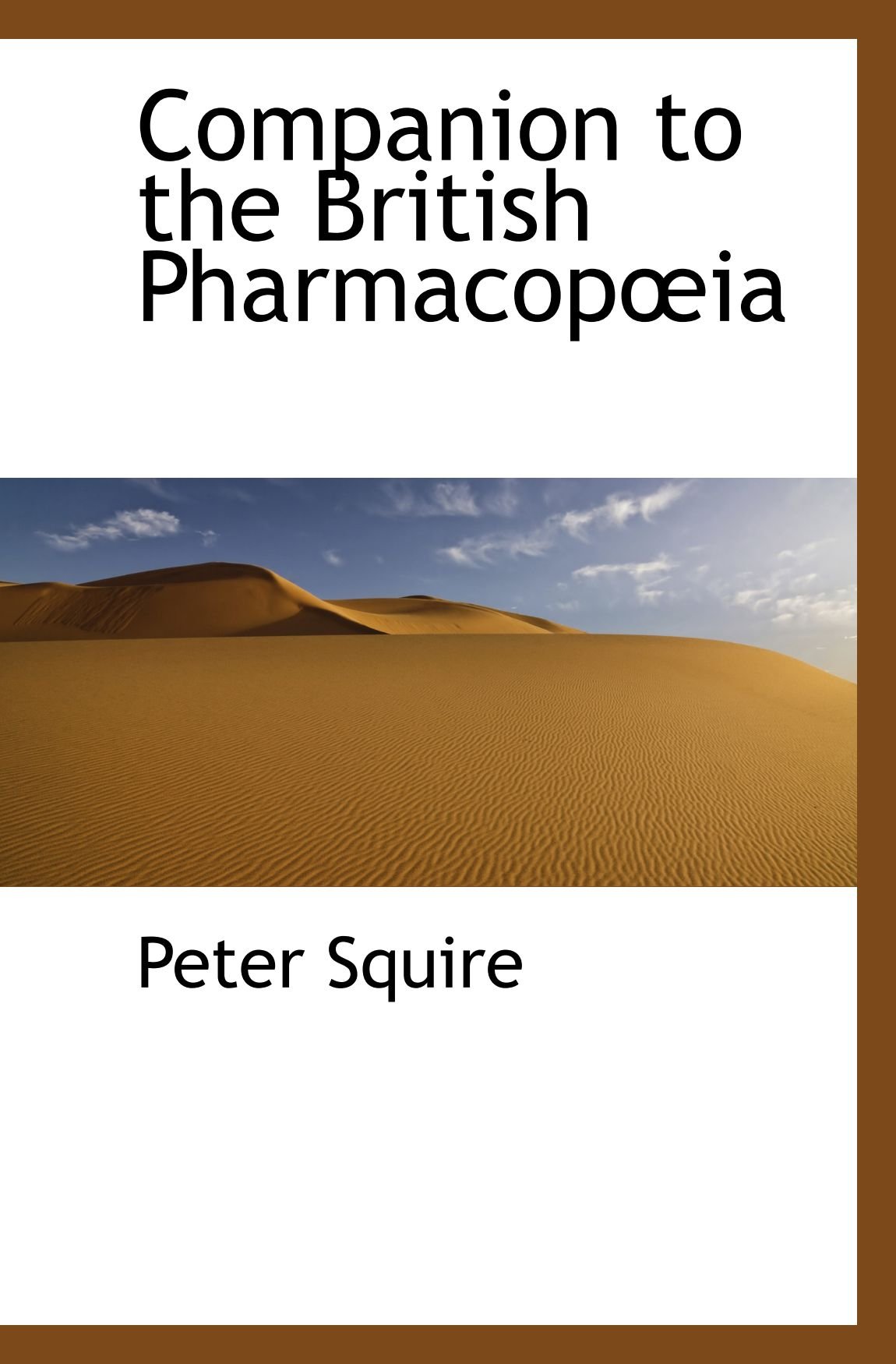 Companion to the British Pharmacopia