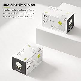 EKO 12.9 Gallon / 45-49 Liter, 110 Count Drawstring Trash Bags, Extra-Strong Unscented Garbage Bags, Easy-Dispense Roll for Kitchen & Household Use, Resists Tears, Leaks and Punctures, Code J, White