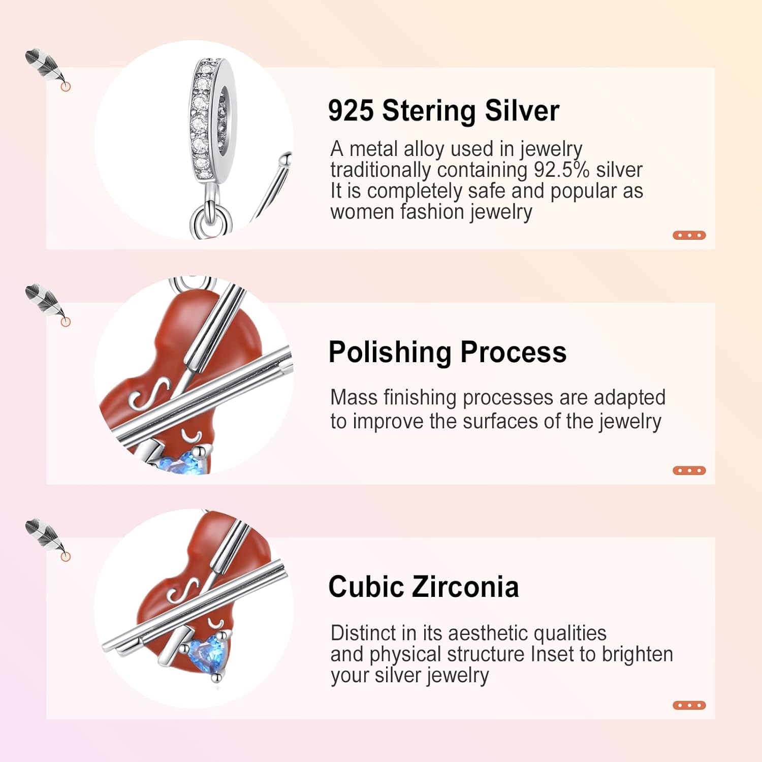 Annmors Charms for Bracelets 925 Sterling Silver Family Friends Angle Love Heart Dangle for Women Bracelet & Necklace Pendant - Image 4