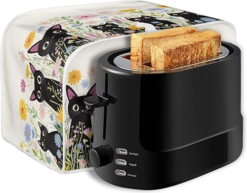 Miniatura 184 de Funda para horno con estampado de galaxia, protector de máquina de pan de cocina, cubierta para tostadora de 2 rebanadas de gato lunar para el Gato